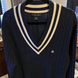 Brooks Brothers Tennis Sweater Blue